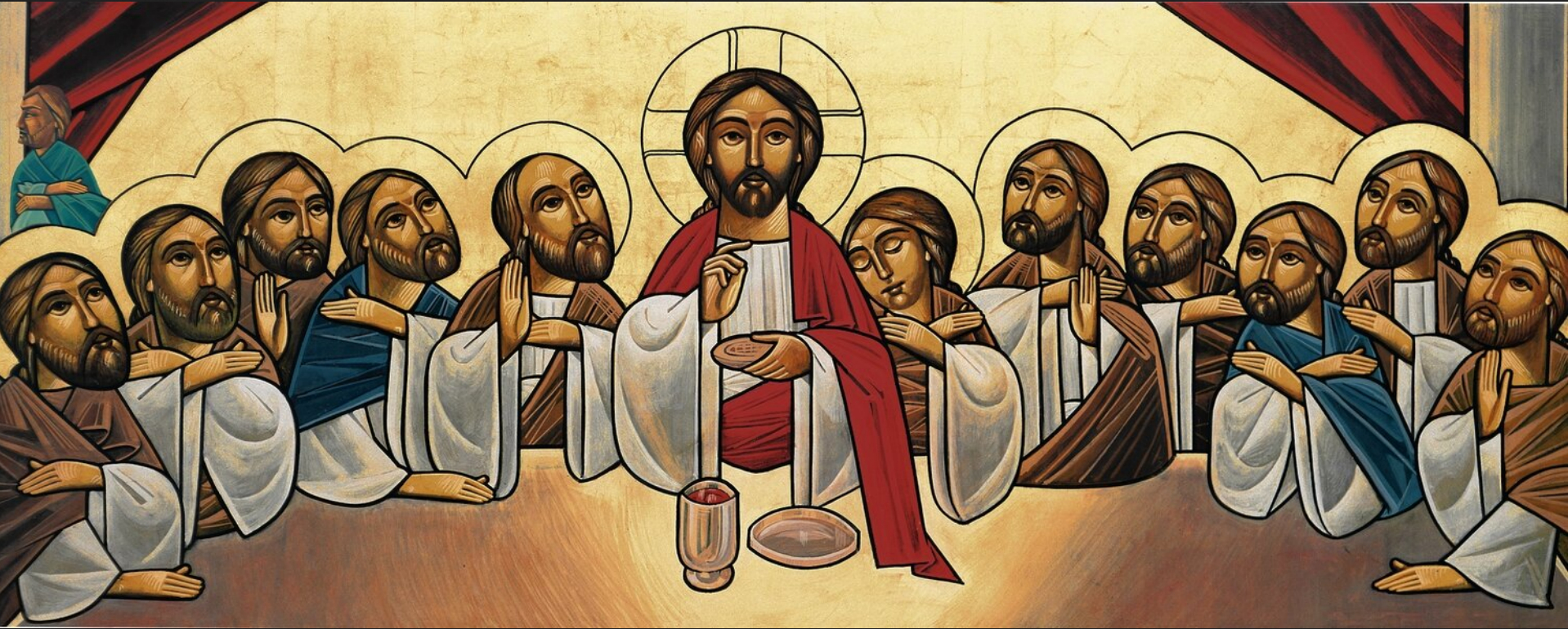 Coptic iconography depicting the Last Supper